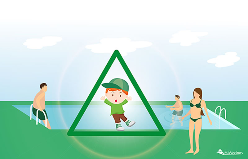 ¿A partir de qué edad pueden bajar los niños solos a la piscina comunitaria?